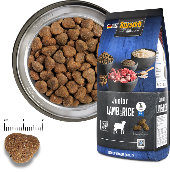 Belcando - Junior Lamb & Rice - Info 1 kg Tüten MHD 12.2025